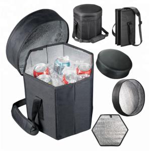 Buy cheap Foldable Custom Insulated Lunch Cooler Bag Seat 600D Polyester Fashionable from wholesalers