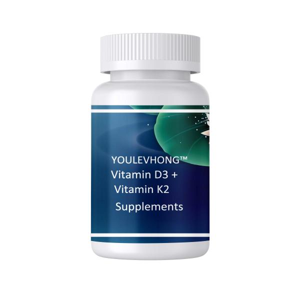 Premium Vitamin D3 / K2 Supplement 125mcg D3 100mcg K2 Supports Bone Teeth