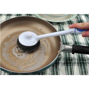 AISI 410 Stainless Steel Scrubber With Handle Removal Of Stubborn Stains