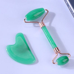 Buy cheap Quartz Face Jade Roller Logo Customized Face Massage Stone Roller from wholesalers