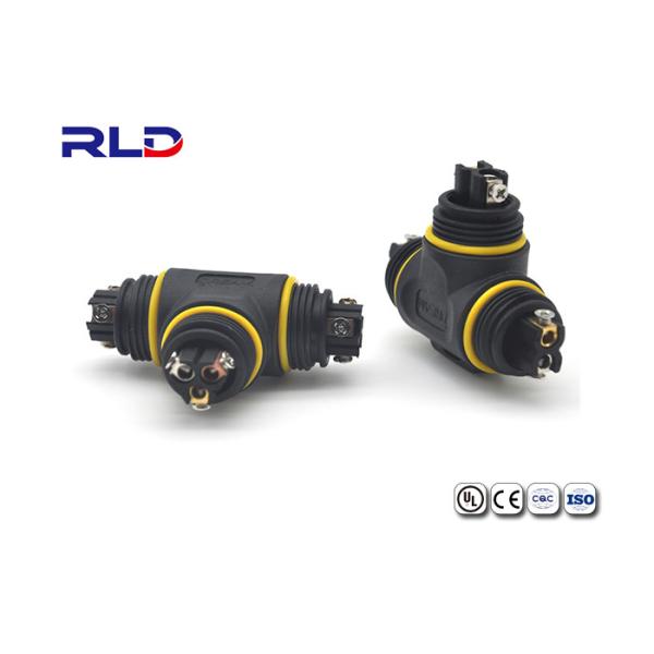 Buy cheap PA66 Material 20A Waterproof Power Connector Splitter 2 Pin 3 Pin Screw Type from wholesalers