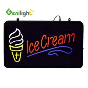Buy cheap Ice Cream Shop Electronic LED Neon Open Sign with ABS Outframe and Acrylic Front Board from wholesalers