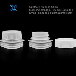 PP / PE Plastic Spout Cap Nozzle Suction For Plastic Fruit Beverage Pouch