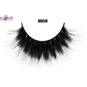 Buy cheap Crisscross Thick Reusable Mink Eyelashes Multi Layered Customized Package from wholesalers