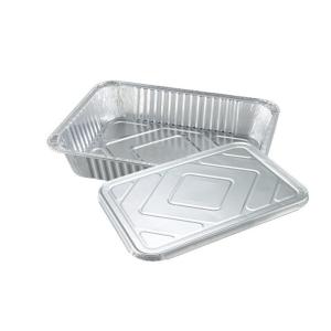 Fast Food Aluminum Foil Containers , Take Out Containers With Smooth Wall