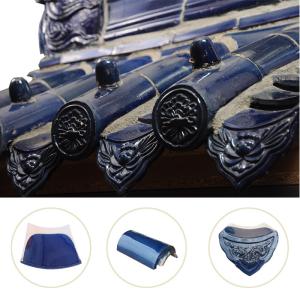 Buy cheap Customizable Traditional Ceramic Chinese Glazed Roof Tiles 180*110mm from wholesalers