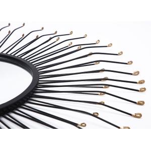 Sunburst Dotted Metal Wall Art Mirror