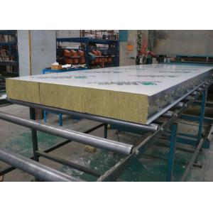 Buy cheap 150mm Thickness Insulated Rock Wool Sandwich Panel from wholesalers