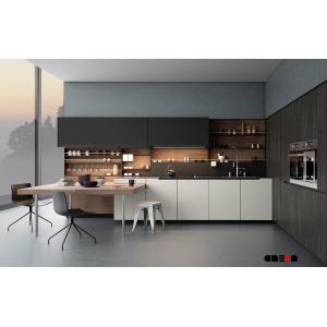 Buy cheap Melamine Lacquer Contemporary Flat Panel Modern Modular Kitchen Cabinets from wholesalers