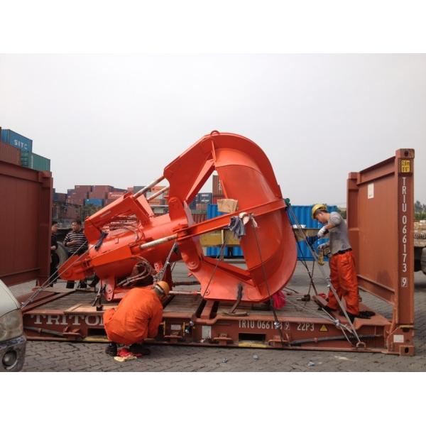 Swing Excavator Rotating Grapple for 3-6 Ton Rock Grapple/wood Grapple Black and Blue