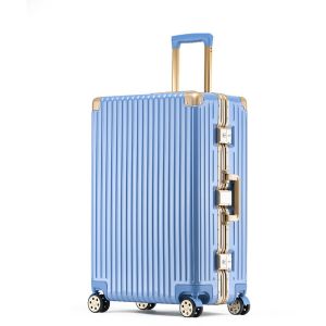 Buy cheap 1812 Aluminum Frame Trolley Case with TSA Customs Lock Silent Universal Wheels and High-Grade Alloy Trolley Rod Travel Suitcase from wholesalers
