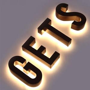 High Brightness LED Light Stainless Steel Letters Electronic Signs Luminous