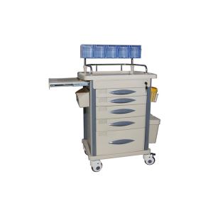 Buy cheap Anaesthetic Medical Trolleys With Plastic Top Board 2 Drawers from wholesalers
