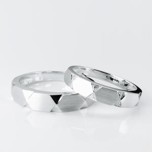 Buy cheap Symmetrical Triangle Design Pairing Wedding Band With Engagement Ring from wholesalers