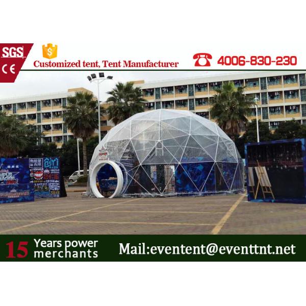 Quality Clear Roof Beach Shelter Tent With Dual Blocked Out Sunshine PVC Coated Polyester Fabric for sale