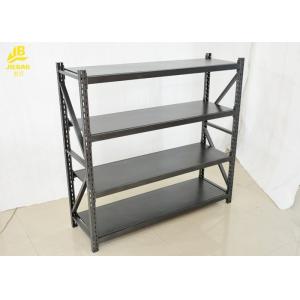 Buy cheap Teardrop Light Duty Storage Rack Disassembly Boltless Columns 3 Hooks Matt Black from wholesalers