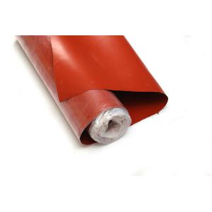Buy cheap Red Silicone Rubber Coated Fiberglass Fabric With Heat Resistance from wholesalers