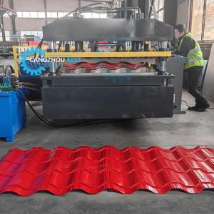 Buy cheap Russia Popular Design Galvanized Steel Roofing Tile Making Roll Forming Machine from wholesalers