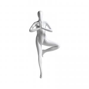 Buy cheap Single Leg Standing Sports Mannequin Display Yoga Matte Female Model product