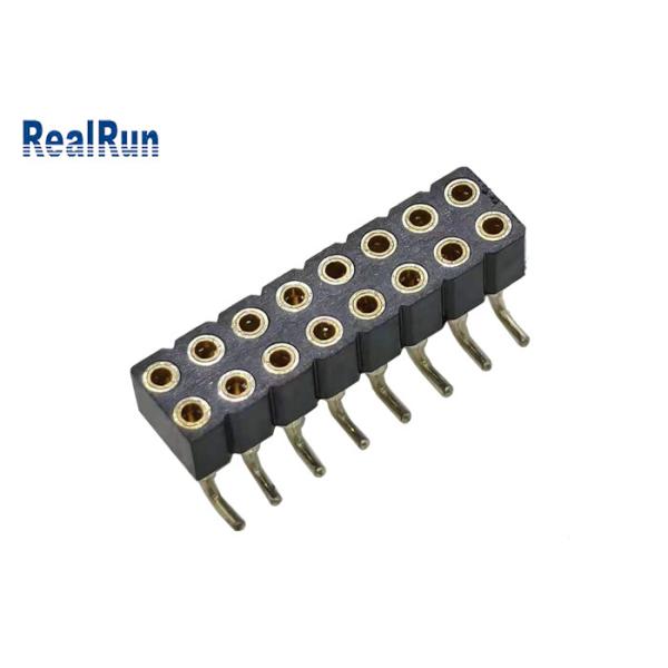 Quality PBT PA6T PPS L7.40 Female Header Connector 2.54mm Pitch SMT SMD ISO9001 for sale