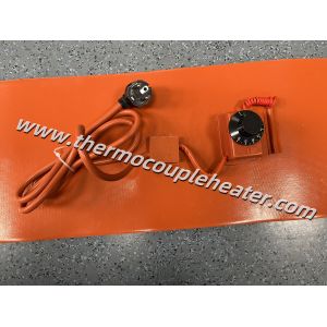 China Flexible Heating Solution: Flat Silicone Pad Heater With Integrated Thermostat on sale