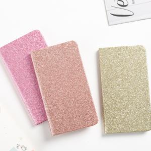Buy cheap Custom A6 Glittery PU Leather Journal Set With Pen for Daily Weekly and Monthly Planning from wholesalers