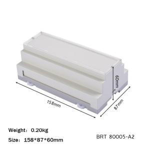158*87*60mm Plastic Din Rail Enclosure For Project ABS Pcb Board Circuit Shell