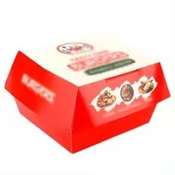 Buy cheap Greasproof Folding Printed Burger Boxes Packaging Take Away ODM from wholesalers