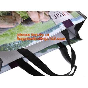 Buy cheap Wholesale eco reusable pp woven shopping bag with logo design,100% recyclable Ecological large capacity Durable fabric from wholesalers