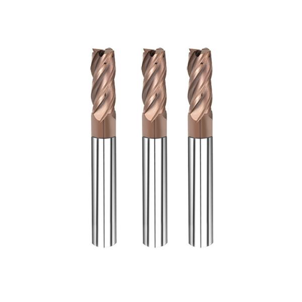 Buy cheap Four Flutes Tungsten Carbide End Mill For Steel AlTiN Or TiTiN Coated from wholesalers