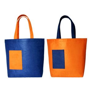 Buy cheap Shopping 35x39.5cm Yellow 30x40x10cm Felt Tote Bag from wholesalers