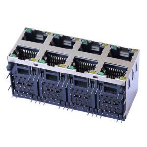 Buy cheap ARJM24A1-811-AB-CW2 Stacked 2x4 Port RJ45 Magjack 5G Base - T With LED from wholesalers