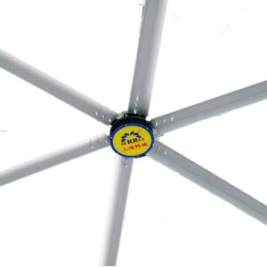 10m3/min 6pcs Alloy Industrial Ceiling Fan 55r/min Rotation Speed 3/380V/50HZ