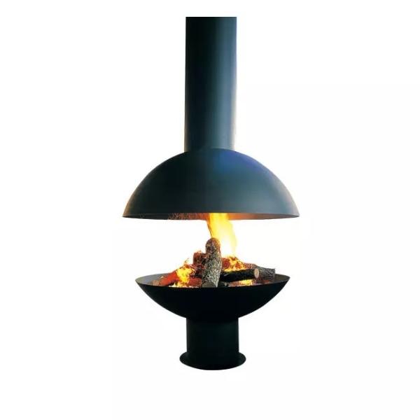 Quality French Style Hanging Wood Burning Stoves Ceiling Suspended Fireplace for sale
