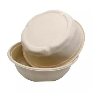 Buy cheap Biodegradable Compostable Sugarcane Disposable Bowls 500ml Takeaway Bowls With Lid from wholesalers
