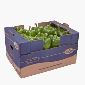 Collapsible Fruit Corrugated Cardboard Box With Handle Portable