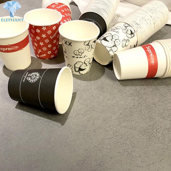 Buy cheap 12oz Ripple Custom Disposable Coffee Cups Embossing UV Coating from wholesalers
