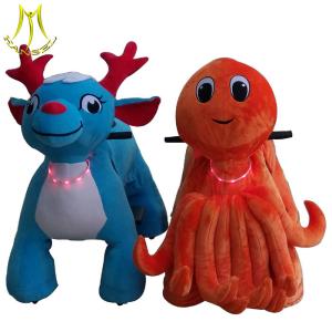 Hansel attractive kids walking animal ride eletrocinc plush ride on animals