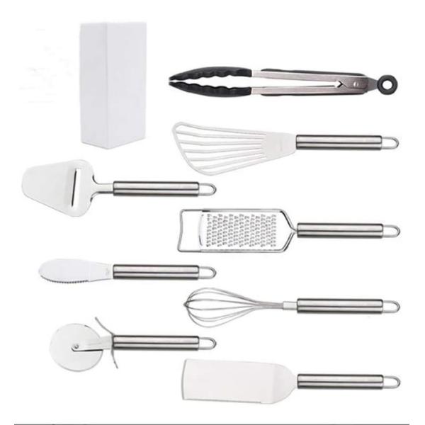 Quality Multipurpose Stainless Kitchen Utensil Set Nonmelting Rustless 8 Piece for sale