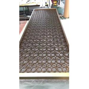 China Laser Cut Stainless Steel Plate Metal Divider Partition With Color Coat