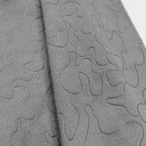 Patterned Embossed Polyester Microfleece Fabric 220gsm