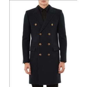Buy cheap Custom high quality mens longline wool coat with double-breasted from wholesalers