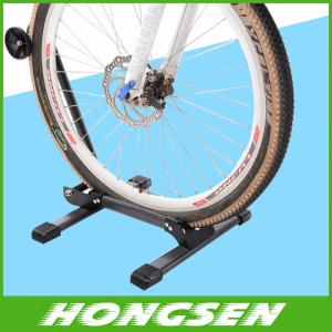 Buy cheap New Arrival Bike Parking stand Storage Stand Foldable Bicycle wheel display Racks from wholesalers