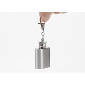 Portable Small Novelty Hip Flask 1 Ounce White Wine Bottle With Key Chain