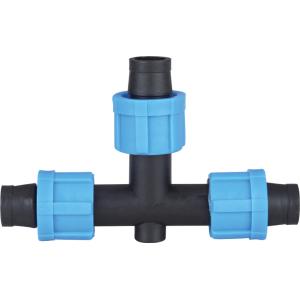 Buy cheap Tee Drip Tape Fittings Irrigation Pipe Fittings Smooth Internal Surface from wholesalers