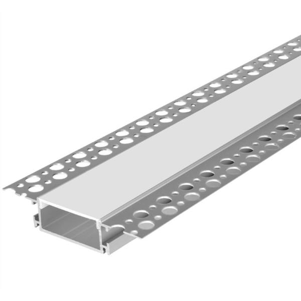 Quality Plaster Ceiling Drywall Aluminum Profile For LED Strip Lighting 98mm x 18mm for sale