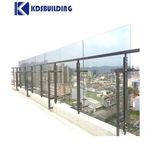 Buy cheap Metal Building Balcony Railing Tempered Double Glazed Aluminium Iron Baluster from wholesalers