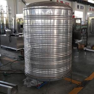 High Performance Round Metal Water Tank No Dirt Easy To Clean Smooth Surface