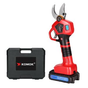 China Cordless Electric Pruner Tree Branch Cutter with 2pcs 2Ah Lithium Batteries 1.57 inch 40mm Cutting Diameter on sale