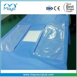 Buy cheap Sterile Cardiothoracic Drape With Reinforcement U Split Dual Clear PE Fluid Control Pouches from wholesalers